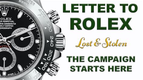 lost rolex - stolen Rolex for sale.